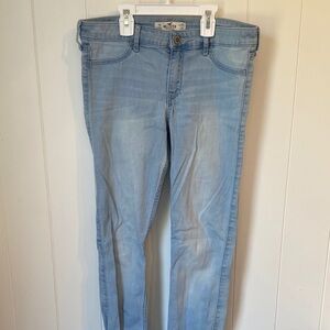 Hollister Sky Blue Skinny Jeans 28x29 Womens Stretch Denim Trendy Fit